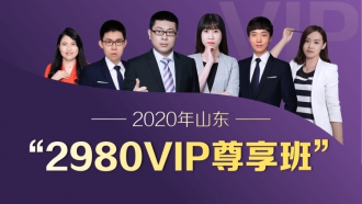 2020山东省VIP尊享班（1300+超长课时，45册图书礼包，超强师资，超全课程，VIP服务）
